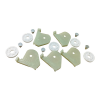 Window Regulator Corner Pulley Housing Set For Fiat Palio, Siena - Right